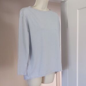 lululemon Light Blue Speckled 3/4 Sleeve Tee